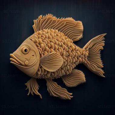 3D model Fish pom pom (STL)